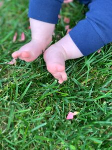 barefoot child on green grass, essential lawncare tips, greener earth organic lawncare